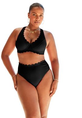 Swimsuits for All Swimsuits for All Scallop Trim Underwire Bikini Top