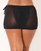 Swimsuits for All Swimsuits for All Shirred Mesh Swim Brief & Skirt Set (plus Available) - 2