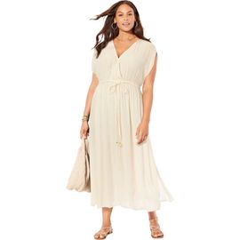Swimsuits for All Swimsuits for All Surplice Maxi Cover Up Dress