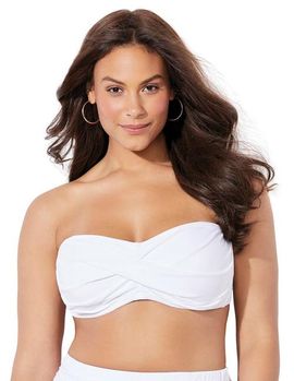 Swimsuits for All Swimsuits for All Valentine Ruched Bandeau Bikini Top