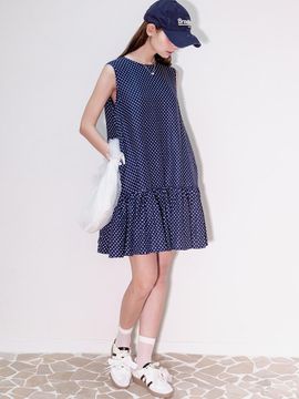 SY2C Dot Mini Frill Dress