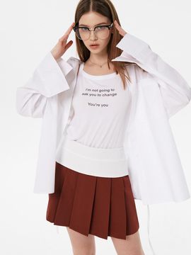 SY2C Fold Mini Skirt_3color