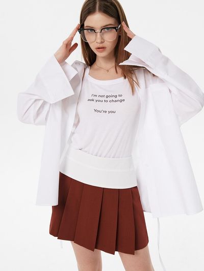 SY2C Fold Mini Skirt_3color