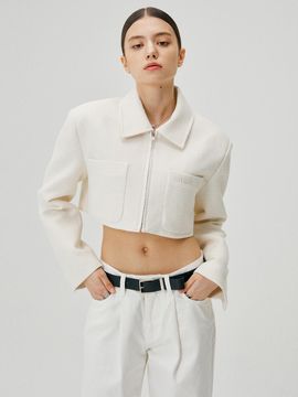SY2C Pocket Crop Zip-Up Jacket [2color]