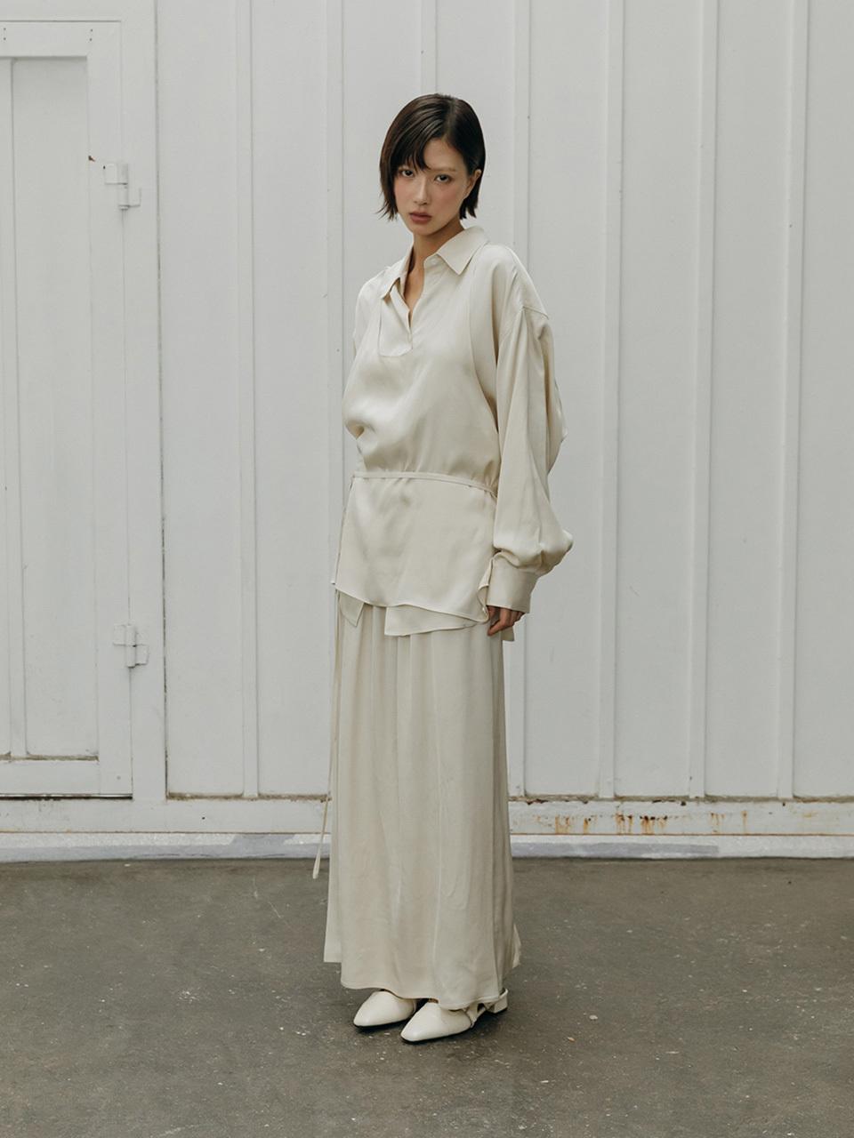 SY2C Silky Viscose Long Maxi Skirt
