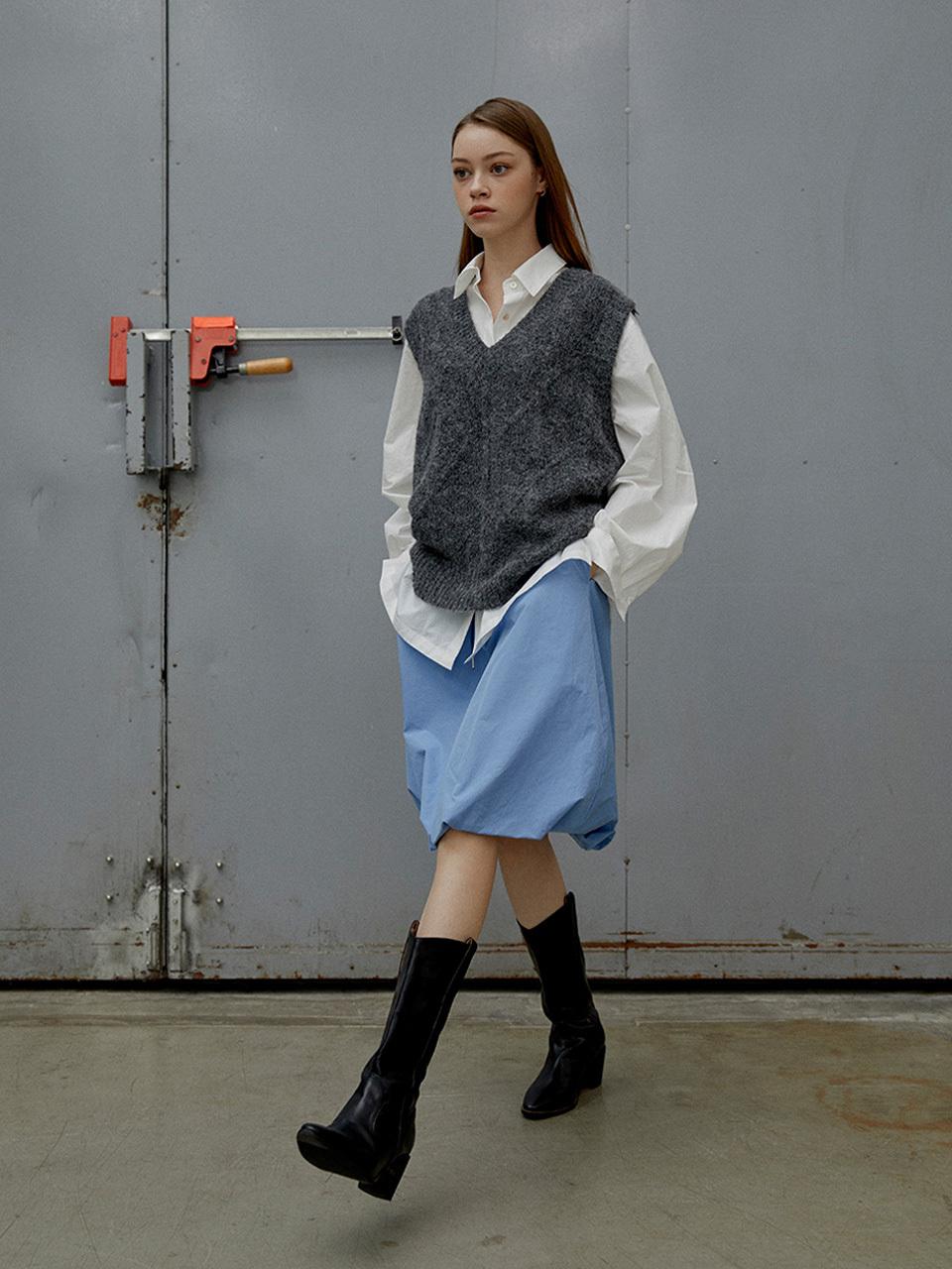 SY2C Soft Balloon Midi Skirt_3color