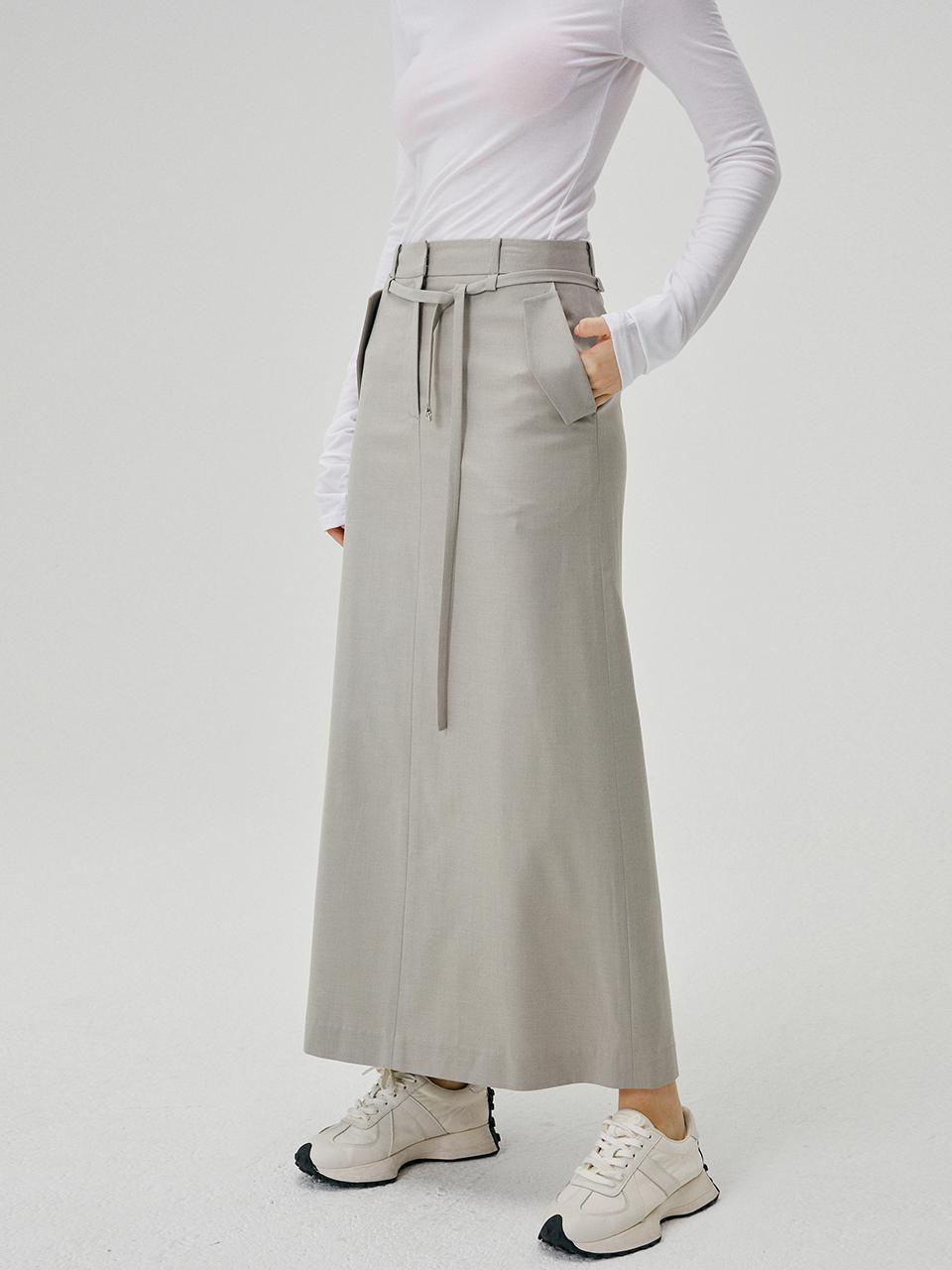SY2C String Pocket Long Skirt [3color]