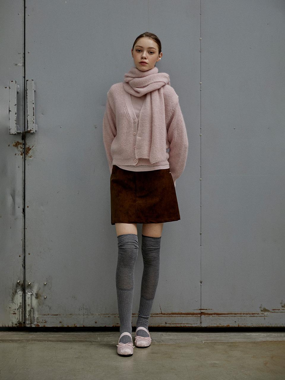 SY2C Suede Mini Skirt_3color