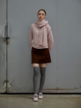 SY2C Suede Mini Skirt_3color