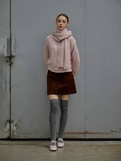 SY2C Suede Mini Skirt_3color