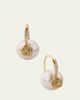 Sydney Evan 14K Gold & Diamond Rose Pearl Earrings - 1