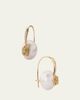 Sydney Evan 14K Gold & Diamond Rose Pearl Earrings - 3