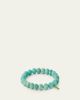 Sydney Evan 14K Green Jade Pea Pod Charm on Amazonite Stretch Bracelet - 4