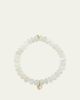 Sydney Evan 14K Half Heart Diamond and Mother-of-Pearl Bracelet - 1