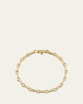 Sydney Evan 14K Round and Rectangular Diamond Link Bracelet
