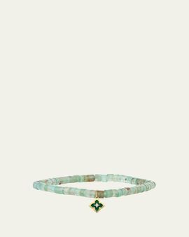 Sydney Evan 14K Yellow Gold & Gemstone Beaded Stretch Bracelet