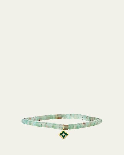 Sydney Evan 14K Yellow Gold & Gemstone Beaded Stretch Bracelet