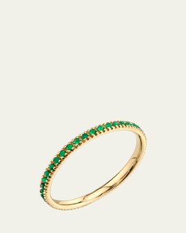 Sydney Evan 14K Yellow Gold Emerald Eternity Ring