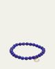 Sydney Evan 14K Yellow Gold, Lapis Lazuli & 0.08 TCW Diamond Horseshoe Beaded Stretch Bracelet - 1