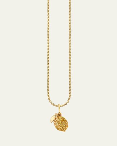 Sydney Evan 14K Yellow Gold Lemon Pendant Necklace