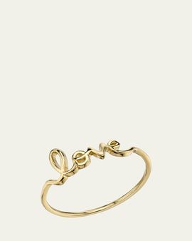 Sydney Evan 14K Yellow Gold Love Script Ring