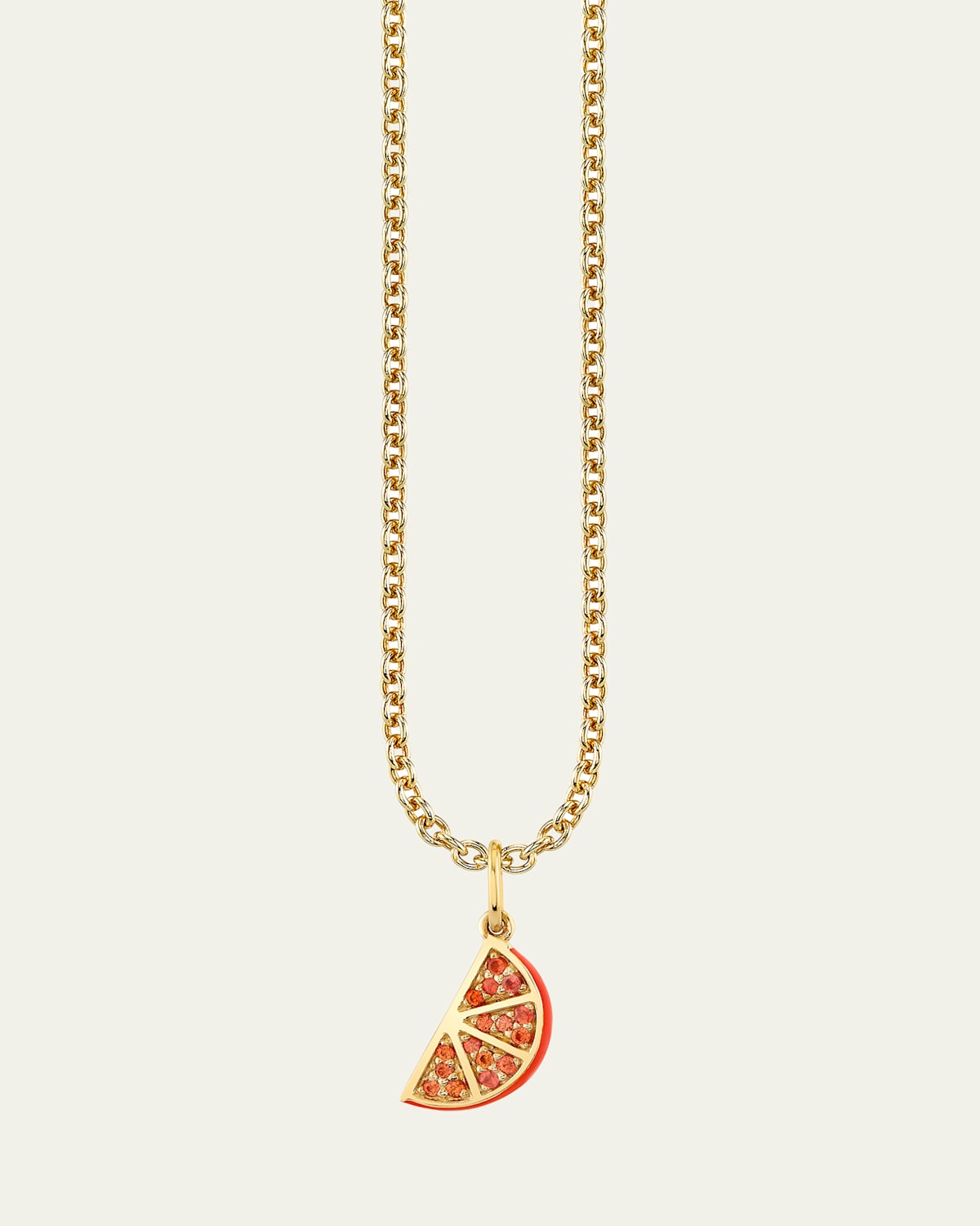 Sydney Evan 14K Yellow Gold Orange Slice Pendant Necklace