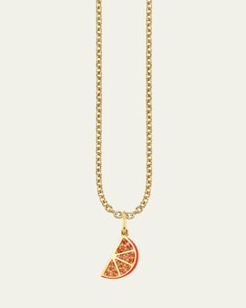 Sydney Evan 14K Yellow Gold Orange Slice Pendant Necklace