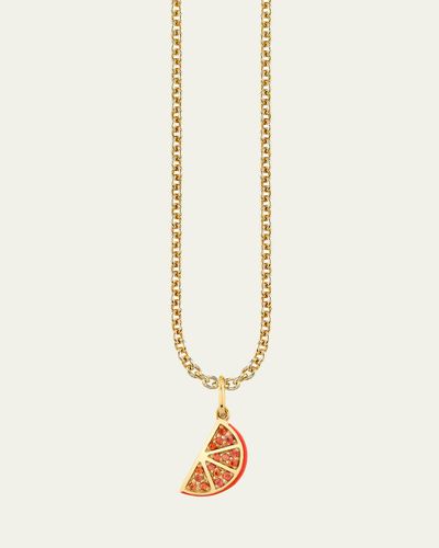 Sydney Evan 14K Yellow Gold Orange Slice Pendant Necklace