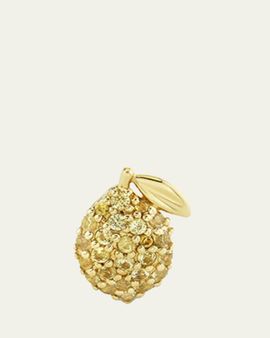 Sydney Evan 14K Yellow Sapphire Lemon Stud Earring, Single (Left)