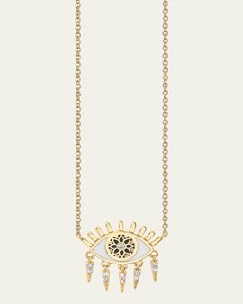 Sydney Evan 18In Necklace With Kaleidoscope Fringe Evil Eye Necklace