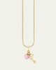 Sydney Evan Love Notes 14K Yellow Gold & Enamel Double Charm Necklace - 1