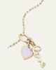 Sydney Evan Love Notes 14K Yellow Gold & Enamel Double Charm Necklace - 3