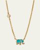 Sydney Evan Mini Enamel Elephant Pendant Necklace - 1