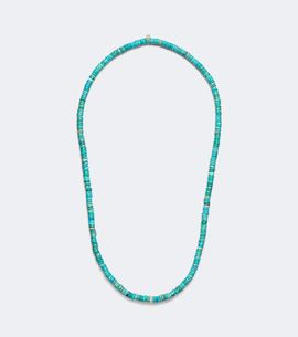 Sydney Evan Sydney Evan 14kt gold beaded necklace with turquoise and diamonds