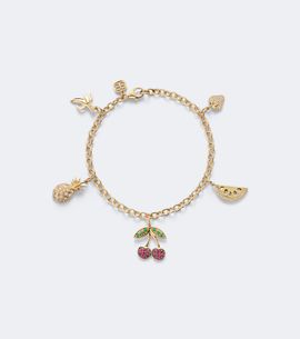 Sydney Evan Sydney Evan 14kt gold charm bracelet with gemstones