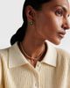 Sydney Evan Sydney Evan 14kt gold earrings with diamonds and malachites - 3