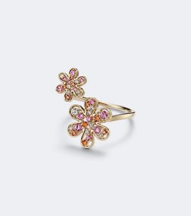 Sydney Evan Sydney Evan 14kt gold ring with sapphires and diamonds