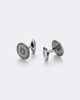 Sydney Evan Sydney Evan 14kt white gold embellished cufflinks with diamonds and sapphires - 2