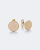 Sydney Evan Sydney Evan Disc 14kt gold cufflinks with diamonds - 1