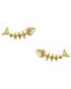 Sydney Evan Sydney Evan Fishbone Stud Earrings - 1