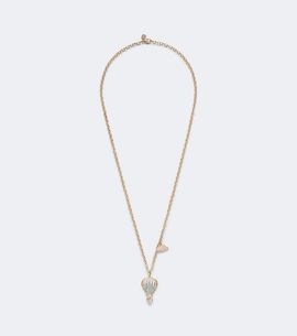 Sydney Evan Sydney Evan Hot Air Balloon and Cloud 14kt gold chain necklace with aquamarine and diamonds