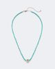 Sydney Evan Sydney Evan Icon Heart 14kt gold beaded necklace with turquoise and diamond - 1