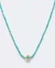 Sydney Evan Sydney Evan Icon Heart 14kt gold beaded necklace with turquoise and diamond - 4