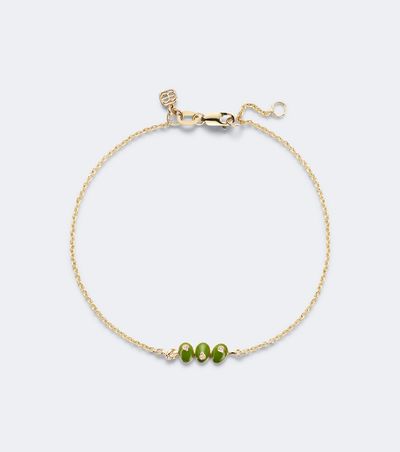 Sydney Evan Sydney Evan Martini Olives 14kt gold bracelet with sapphires