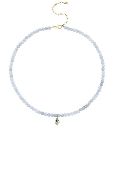 Sydney Evan Sydney Evan Pear Rondelle Beaded Necklace