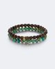 Sydney Evan Sydney Evan Set of 2 14kt gold beaded bracelets with turquoise and jaspers - 1