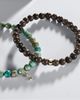 Sydney Evan Sydney Evan Set of 2 14kt gold beaded bracelets with turquoise and jaspers - 3