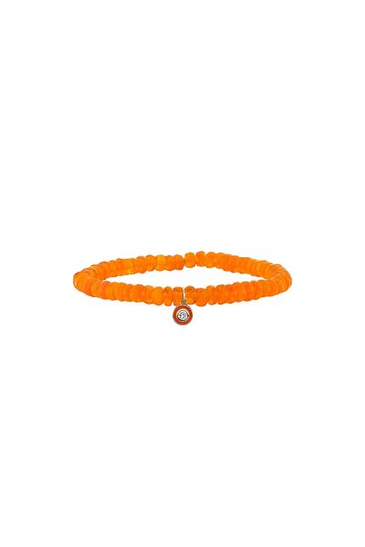 Sydney Evan Sydney Evan Single Stone Enamel Charm Bracelet
