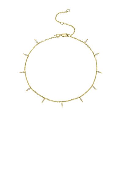 Sydney Evan Sydney Evan Small Pave Fringe Anklet