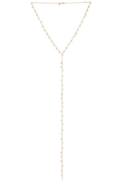 Sydney Evan Sydney Evan Small Pave Fringe Y Necklace